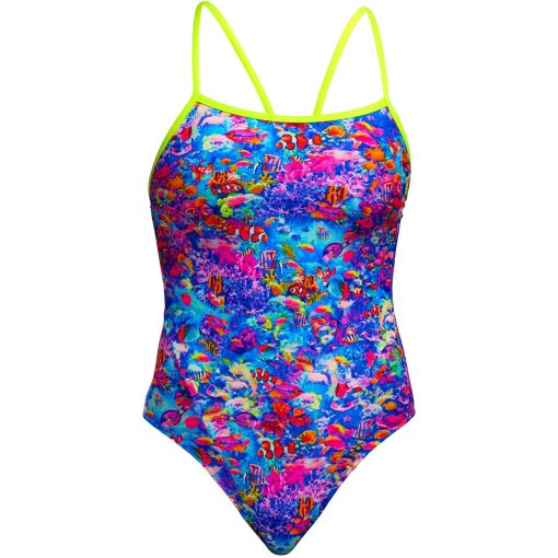 Productfoto van Funkita Single Strap Eco Eendelig badpak voor dames - Sea Life