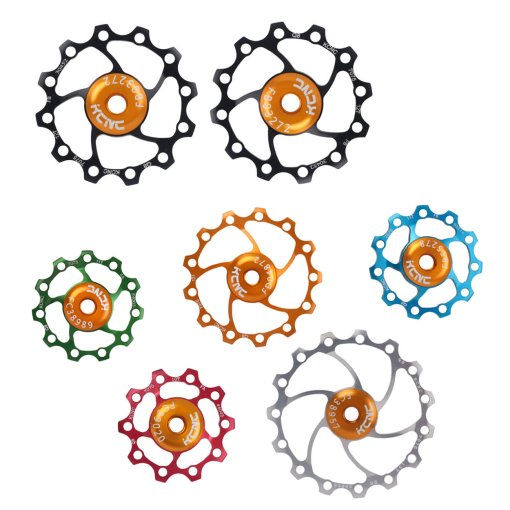 Immagine prodotto da KCNC Jockey Wheels Alluminio Ruote Dentate con Cuscinetto Ceramico (Coppia)