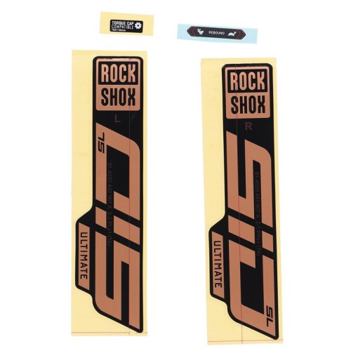 Immagine prodotto da RockShox Decal Kit per 27.5/29&quot; SID SL Ultimate - matte copper foilper high gloss black (2021)