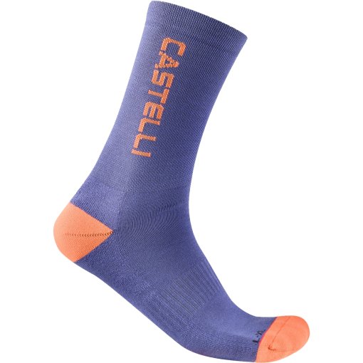 Photo produit de Castelli Sweetspot 20 Chaussettes thermiques - ultraviolet/brilliant orange 501