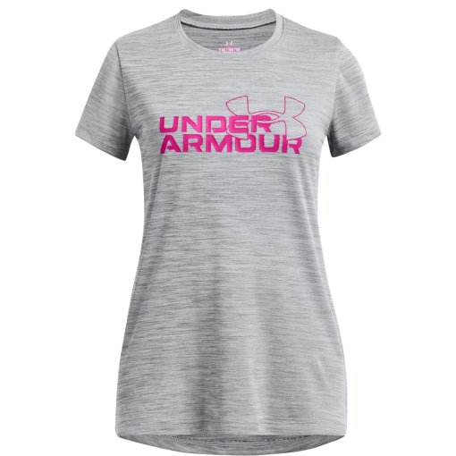 Immagine prodotto da Under Armour Maglietta Ragazza - UA Tech™ Twist Wordmark Logo - Nero/Rebel Pink