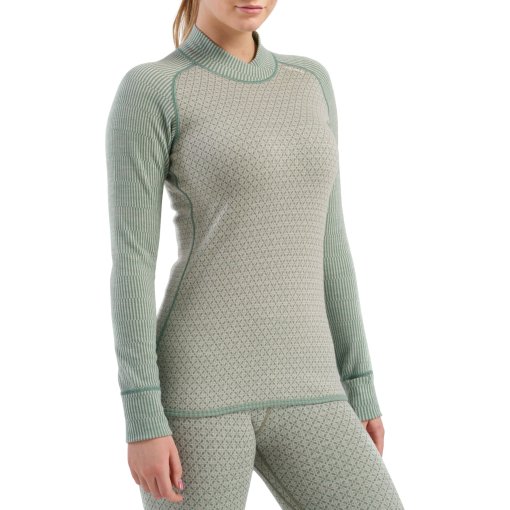 Foto de Devold Camiseta de Manga Larga Mujer - Kvitegga Merino 230 Cross Neck - 010 Raw White