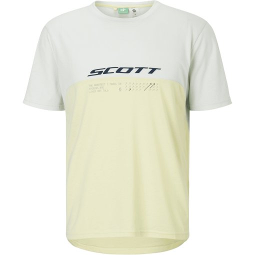 Productfoto van SCOTT Vertic DRI Korte mouwen shirt heren - acid yellow/spray grey