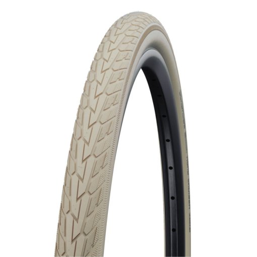 Foto de Schwalbe Road Cruiser Active Wired Tire - 26x1.75 Inches - Creme-Reflex