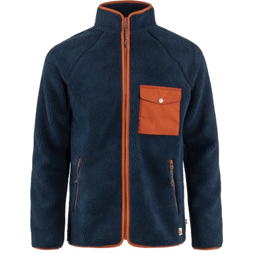 Kuva tuotteesta Fjällräven Vardag Pile Fleecetakki Mies - navy-autumn leaf