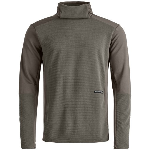 Picture of Ortovox Fleece Cord Hoodie Men - dark grey brown