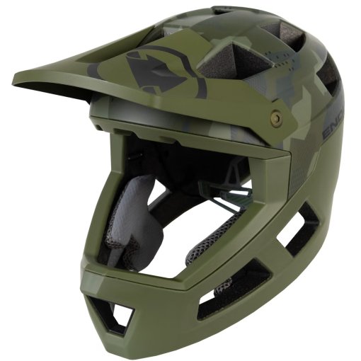 Photo produit de Endura Casque Intégral VTT Enfant/Adolescents - SingleTrack - olive green