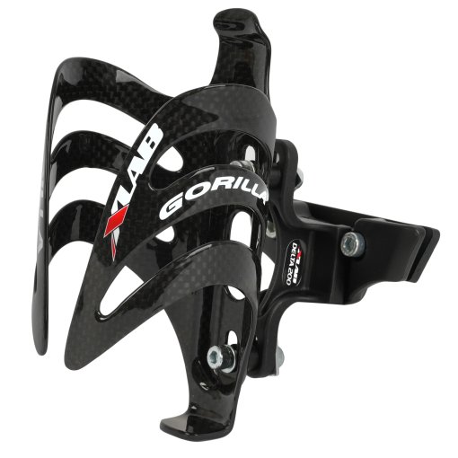 XLAB Delta 400 Adapter + Gorilla Carbon Bottle Cage - black