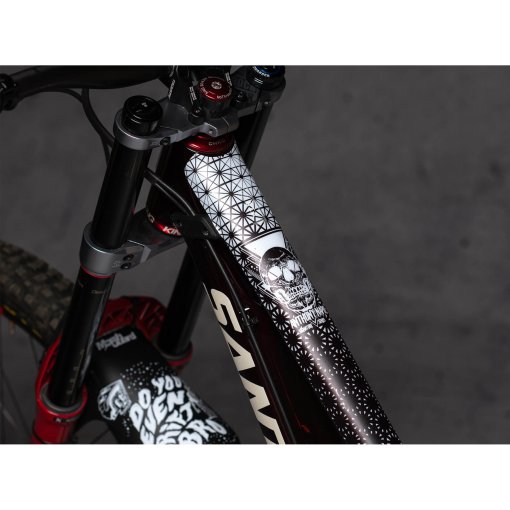 Picture of DYEDBRO Frame Protection Kit ANTHONY NAPO MTB SIGNATURE SERIES - white matte