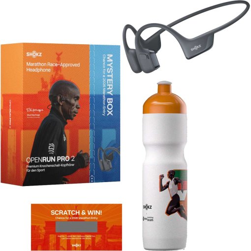 Produktbild von Shokz OpenRun Pro 2 Knochenschall-Sport-Kopfhörer - Special Edition Marathon Mystery Box