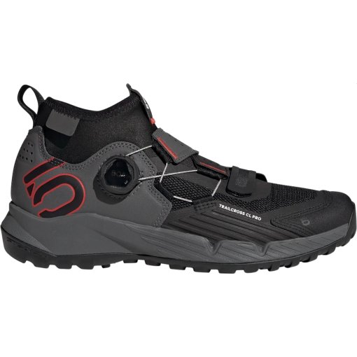 Foto de Five Ten Zapatillas MTB Mujer - Trailcross Pro Clip-In - Grey Five / Core Black / Red GY9119