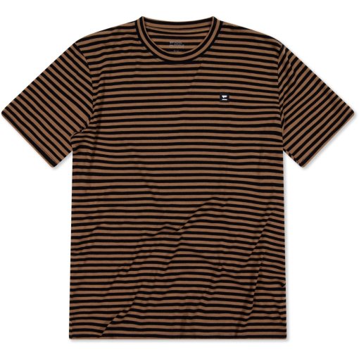 Foto de Mons Royale Icon Merino Camiseta para hombres - mr stripe toffee