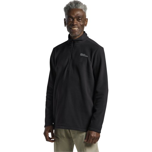 Foto de Jack Wolfskin Jersey Polar Hombre - Taunus Half Zip - negro