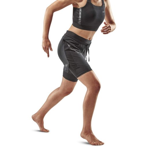 Productfoto van CEP Training 2in1 Shorts Dames - zwart