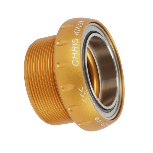 Produktbild von Chris King ThreadFit 24 Lagerschale mit Lager - Antriebsseite - BSA-68/73-24 - matte gold 50th