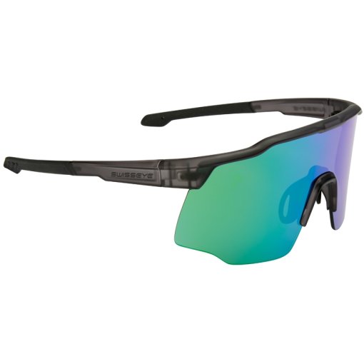 Produktbild von Swiss Eye Racer 1 Brille - Crystal Grey Matt/Black - Green Green Revo + Orange + Clear | 12772