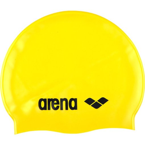 Produktbild von arena Classic Silicone Badekappe - Gelb/Schwarz