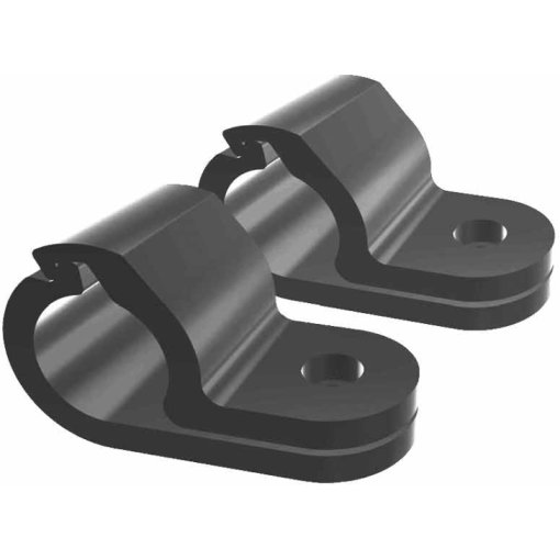 Photo produit de Benno Bikes Agrafes de Montage - P-Clamp Set - 19mm - noir