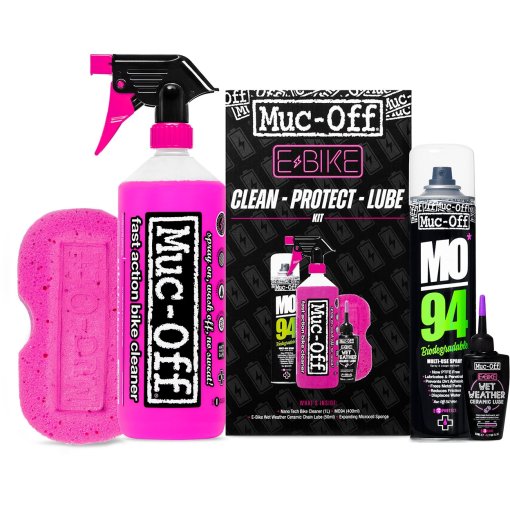 Foto de Muc-Off E-Bike Clean - Kit de Protección y Lubricante (Versión con Lubricante Húmedo) - negro