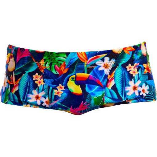 Photo produit de Funky Trunks Caleçon de Bain Homme - Classic Eco Trunks - Birdie Wordie