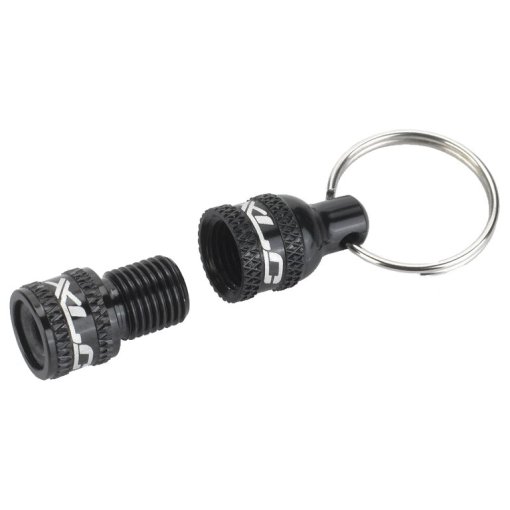 XLC Set Di Tappi Per Valvole PU-X16 In Alluminio - Per Valvole Schrader (AV), Colore Blu, Leggeri 1,3g