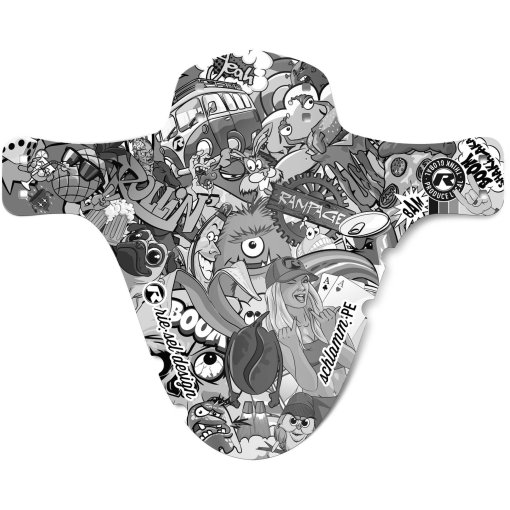 Foto de rie:sel design Guardabarros - schlamm:PE - Stickerbomb Eyecatcher Ultra Black