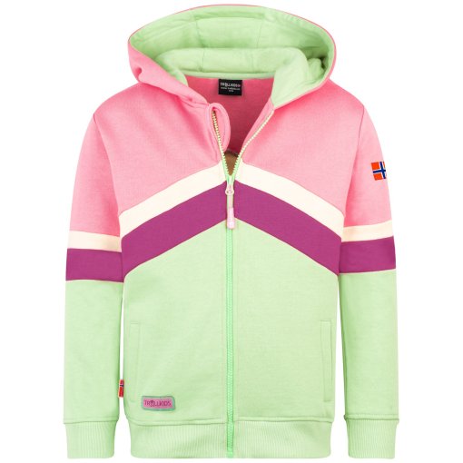Productfoto van Trollkids Flekkefjord Jas Meisjes - Candy Pink/Fresh Berry