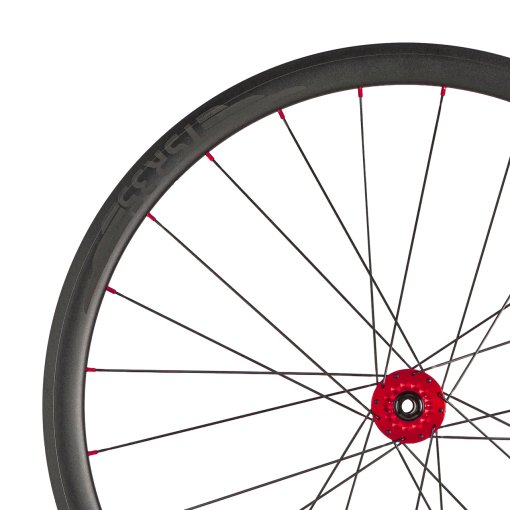 Photo produit de Tune Roue Avant - TSR35 Disc - 28&quot; | KillHill CL | Roulement Standard | Clincher | Centerlock | 12x100mm - 24-Trous - rouge