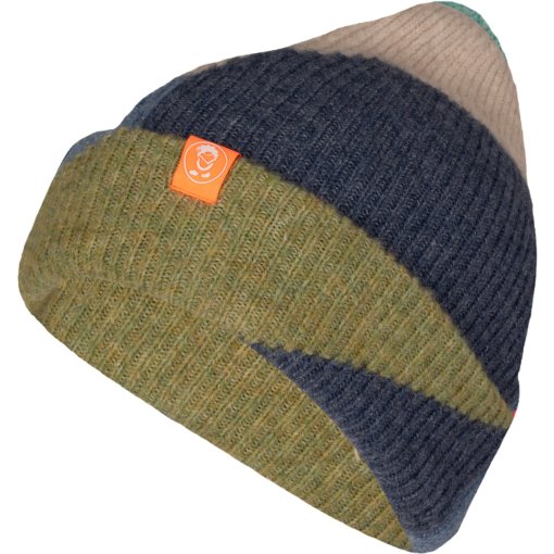 Produktbild von Trollkids Lifjell Mütze Kinder - Sandstone/Shadow Blue/Kiwi
