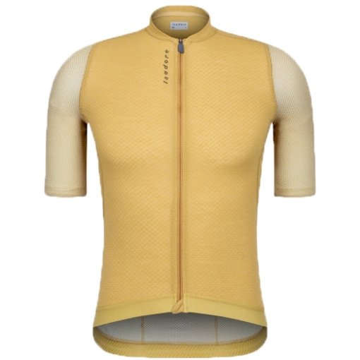Productfoto van Isadore Signature Merino Air Fietsshirt Heren - Antique Gold