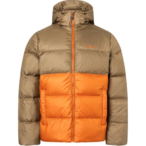 Foto de Marmot Guides Chaqueta con capucha de pluma para hombre - rustic khaki/dark spice