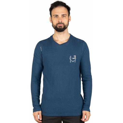 Photo produit de Chillaz T-Shirt Manches Longues Homme - Cuenca Out of Order - dark blue