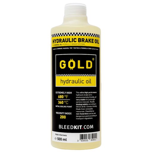 Photo produit de BLEEDKIT.COM Huile Minérale - GOLD - 500ml
