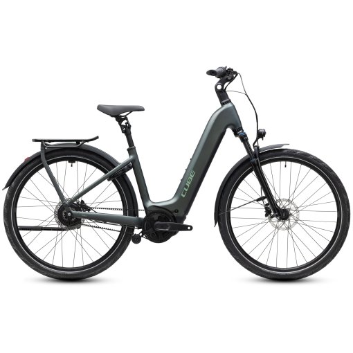 Foto de CUBE Bicicleta Eléctrica Trekking - Easy Entry - KATHMANDU HYBRID Deluxe Pro 800 - 2027 - blackforest / chrome