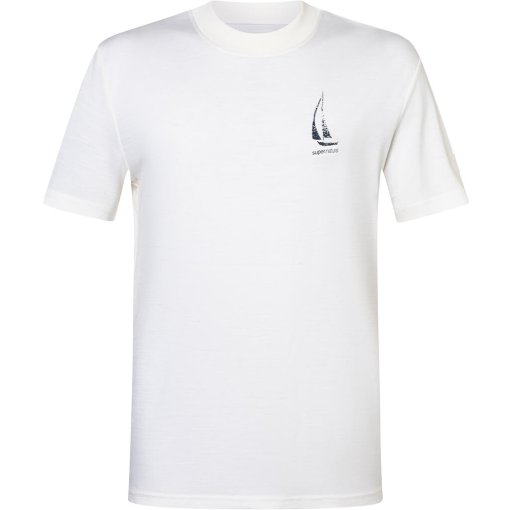 Productfoto van SUPER.NATURAL Sailing Boat Bio J t-shirt voor heren - Fresh White/Blueberry