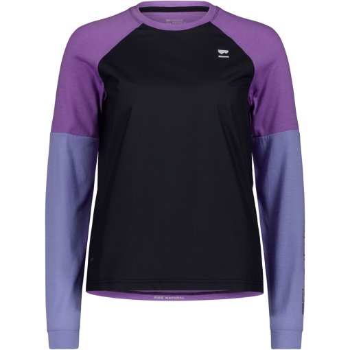 Kuva tuotteesta Mons Royale Tarn Merino Wind Bike Jersey Women - skyline / bloom / black