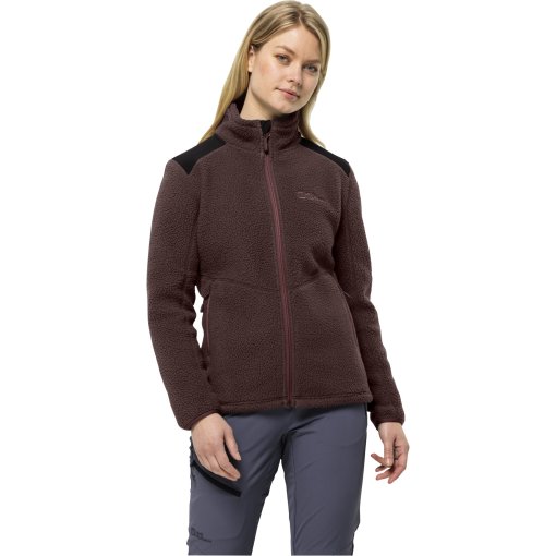 Foto de Jack Wolfskin Chaqueta Mujer - Kammweg Pile FZ - dark maroon