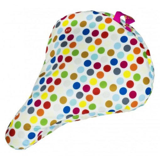 Photo produit de Liix Polka Big Dots Mix Saddle Cover - white