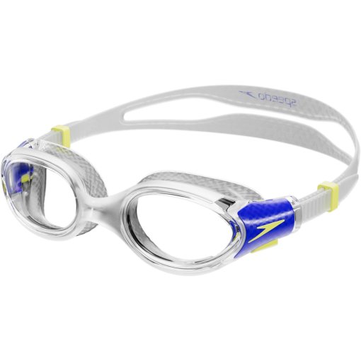 Produktbild von Speedo Biofuse 2.0 Junior Clear/True Cobalt/Lemon Drizzle Schwimmbrille
