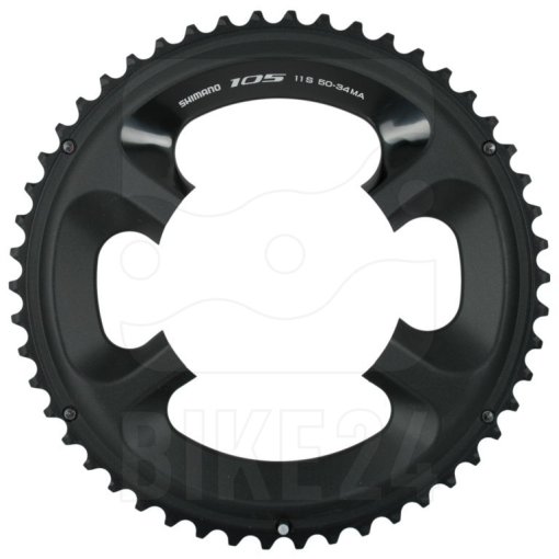 パーツ SHIMANO - SHIMANO FC-5800 11s 50-34 165mm Shimano 105 FC-5800 Chainring - 2x11-Speed - silver | BIKE24