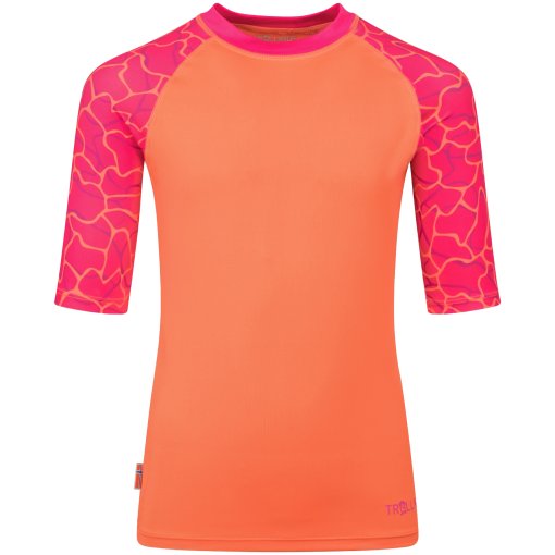 Foto de Trollkids Camiseta Protección Solar Niña - Haukland - Watermelon/Fireberry