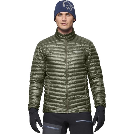 Foto de Norrona trollveggen down800 Super Light Chaqueta plumífero para hombre - Deep Lichen Green