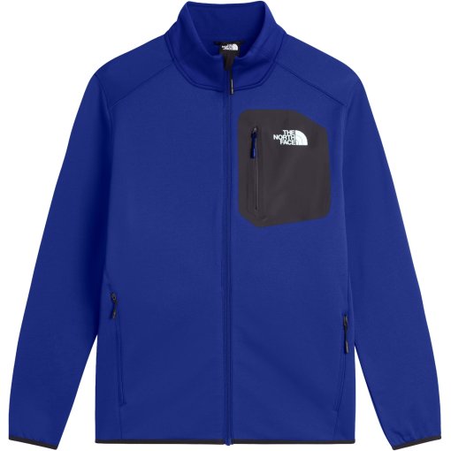 Picture of The North Face Crest Fleece Jacket Men - Bold Blue/TNF Black