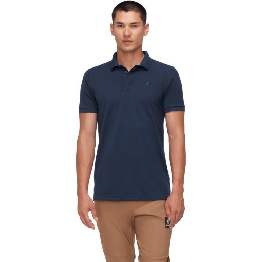 Foto de Mammut Polo Camiseta Hombre - Logo - marine