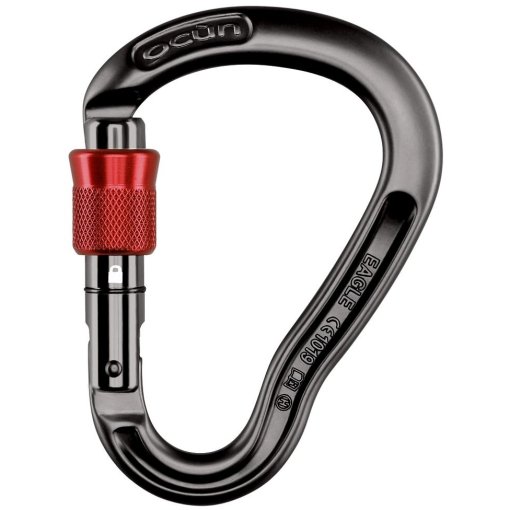 Produktbild von Ocún Eagle HMS Screw Karabiner - anthracite/red