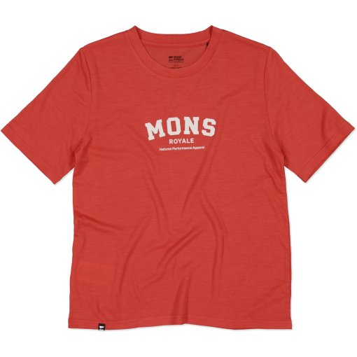 Foto de Mons Royale Camiseta Mujer - Icon Merino - cranberry