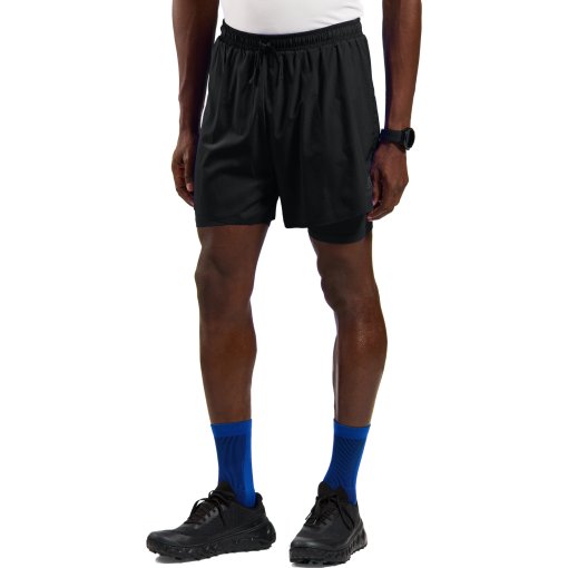 Productfoto van Odlo Zeroweight 5 Inch 2-in-1 Hardloop-half-tights 2.1 Heren - black