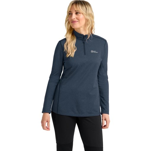 Foto de Jack Wolfskin Camiseta de Manga Larga Mujer - Sky Thermal Half Zip - midnight sky