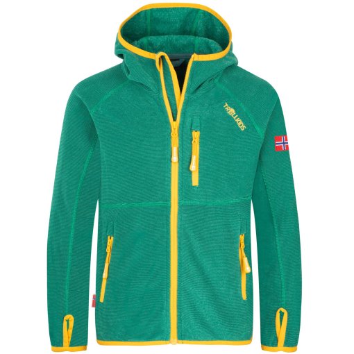 Photo produit de Trollkids Veste Enfant - Sandefjord - Jungle Green/Mustard