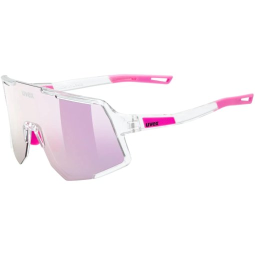 Photo produit de Uvex sequenze Lunettes vélo - clear/mirror pink